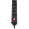 Мережевий фільтр живлення REAL-EL RS-PROTECT M 10m, black (EL122300037) зображення 3