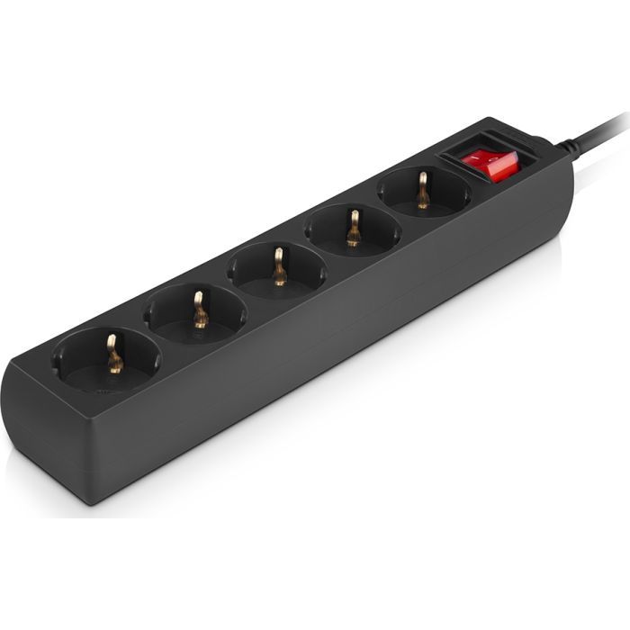 Мережевий фільтр живлення REAL-EL RS-PROTECT M 10m, black (EL122300037) зображення 5