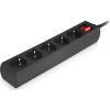 Мережевий фільтр живлення REAL-EL RS-PROTECT M 10m, black (EL122300037) зображення 5