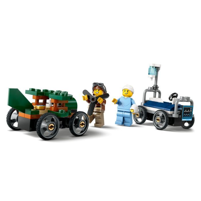Конструктор LEGO City Самолет против больничной койки - Набор для гонок (60459) изображение 4