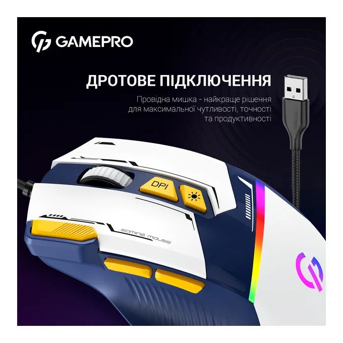 Мишка GamePro GM300R USB Red/Black (GM300R) зображення 6