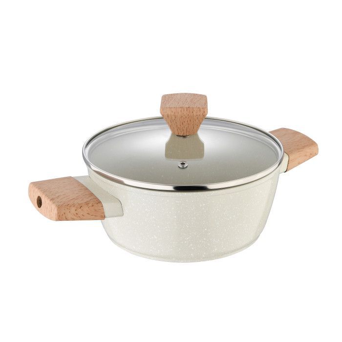 Кастрюля Bergner Naturally, з кришкою 20 см, 2.4 л (BG-34745-CR)