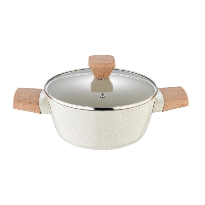 Кастрюля Bergner Naturally, з кришкою 20 см, 2.4 л (BG-34745-CR) изображение 2
