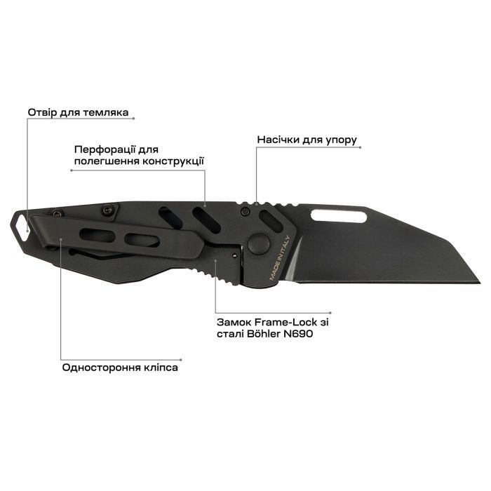 Ніж Extrema Ratio ANT BB Black (04.1000.0467/BLK/BLK) зображення 7