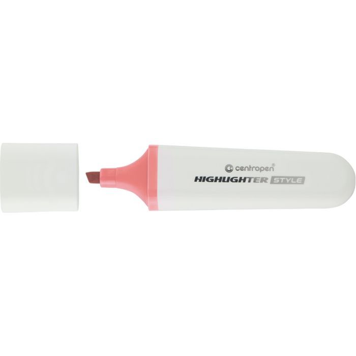 Маркер Centropen текстовий Highlighter Style 1-4,6 мм клин. пастельний рожевий (6252/56)