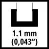 Шина для ланцюгової пили Einhell 20см, 1.1мм (4500194) зображення 3