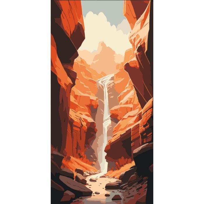 Картина по номерам ArtCraft Каньйон 40х80 см (11567-AC)
