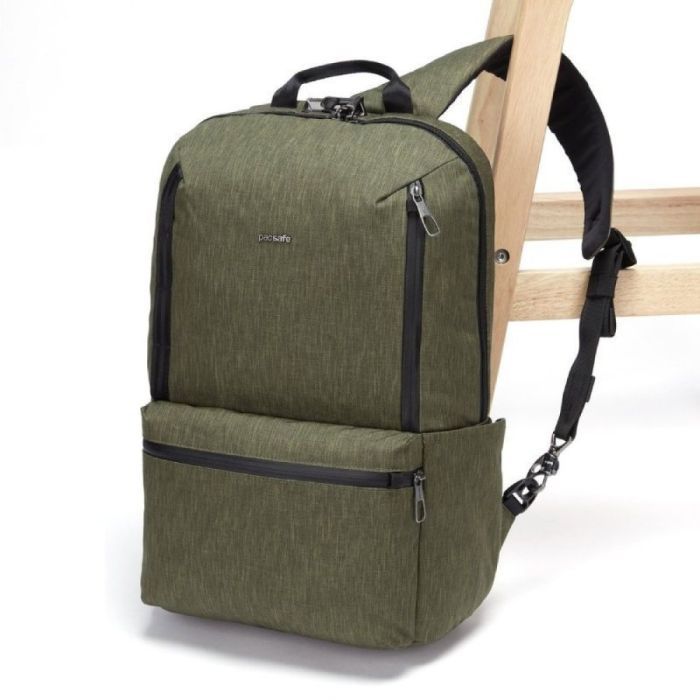 Рюкзак туристический Pacsafe Metrosafe X 20L backpack хакі (30640517) изображение 5