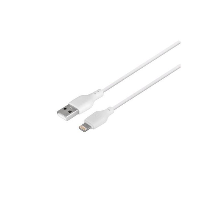 Зарядний пристрій XO L73 2.4A/1USB + cable lightning White (XO-L73i-WH) зображення 3