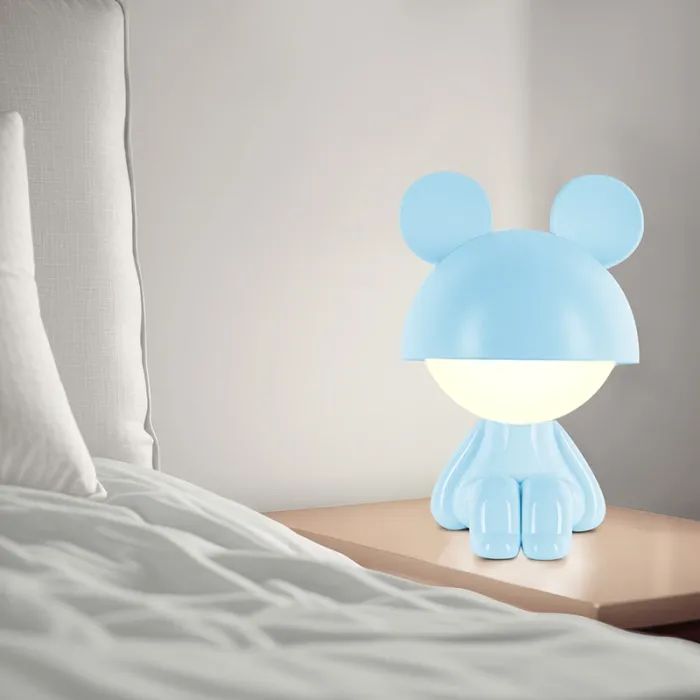 Ночник Kite Светильник LED с аккумулятором Cute Mouse, голубой (K25-316-2-3) изображение 5