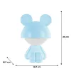 Нічник Kite Світильник LED з акумулятором Cute Mouse, блакитний (K25-316-2-3) зображення 6
