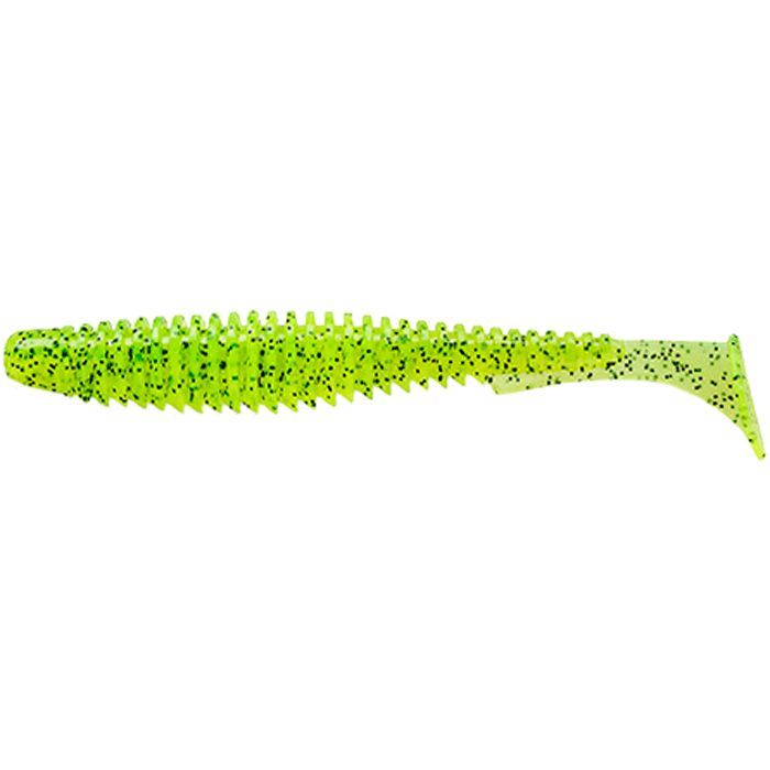 Силікон рибальський FishUP U-Shad 4" 055 - Chartreuse/Black (8шт/уп) (1862.03.15)