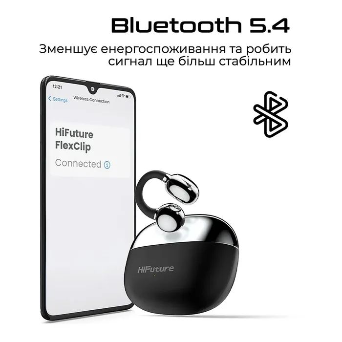 Наушники HiFuture FlexClip Black (flexclip.black) изображение 4