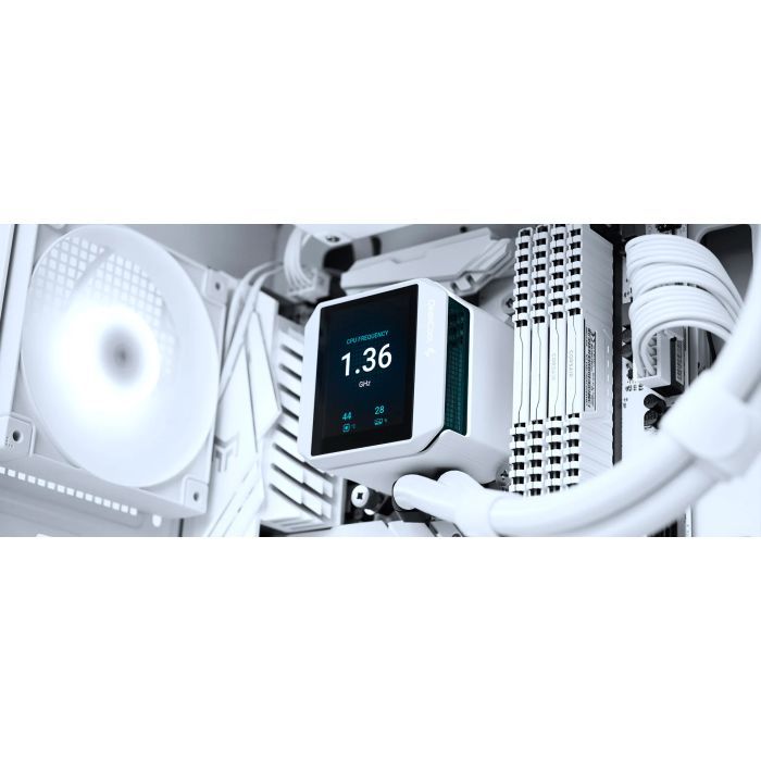 Система жидкостного охлаждения Deepcool Mystique 240 White (R-LX240-WHDSNMP-G-1) изображение 7