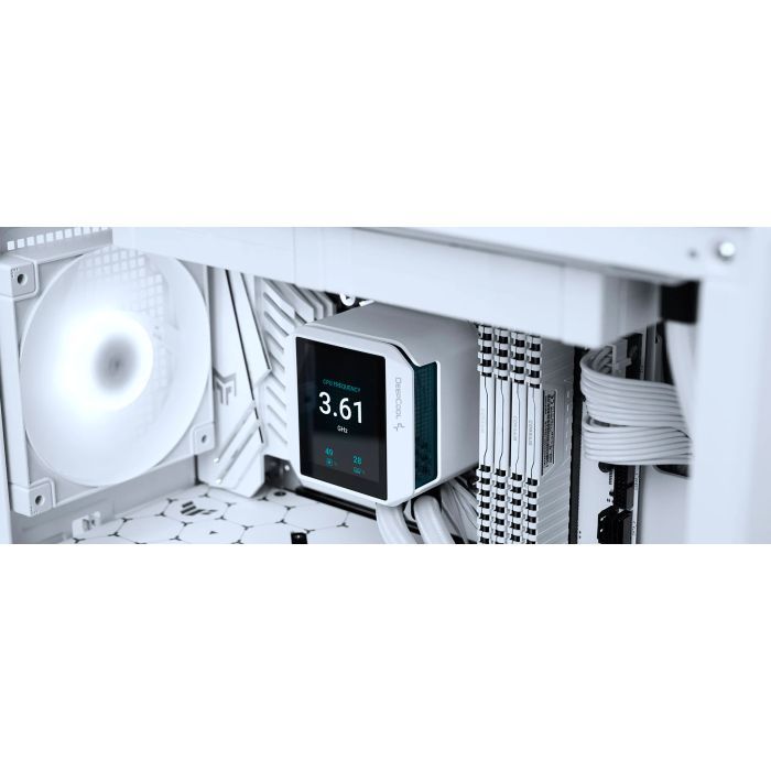 Система жидкостного охлаждения Deepcool Mystique 240 White (R-LX240-WHDSNMP-G-1) изображение 9