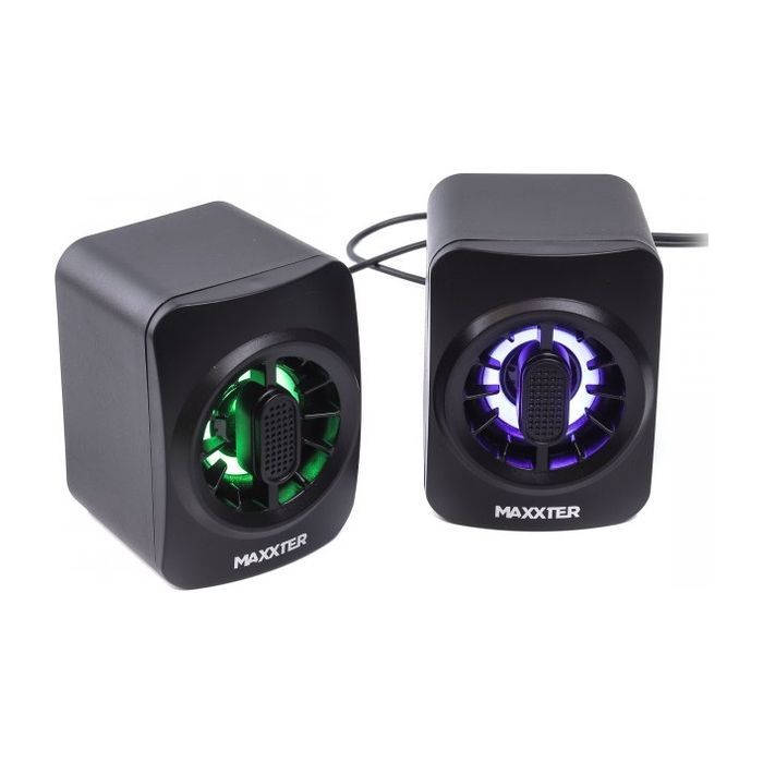 Акустическая система Maxxter CSP-U005RGB USB Black (CSP-U005RGB)