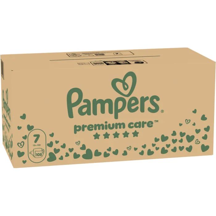 Подгузники Pampers Premium Care Розмір 7 (15+ кг) 108 шт (8700216423632) изображение 2