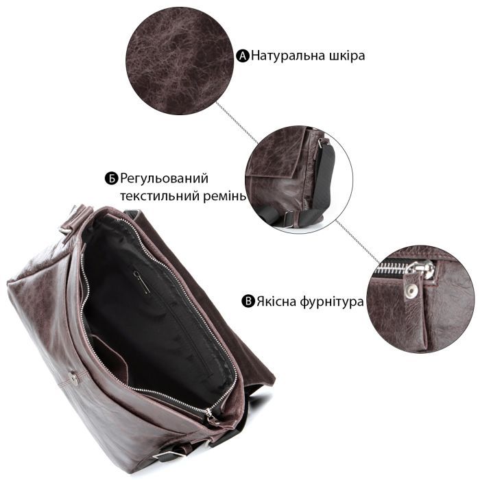 Сумка Shvigel Коричневая (00799) изображение 4