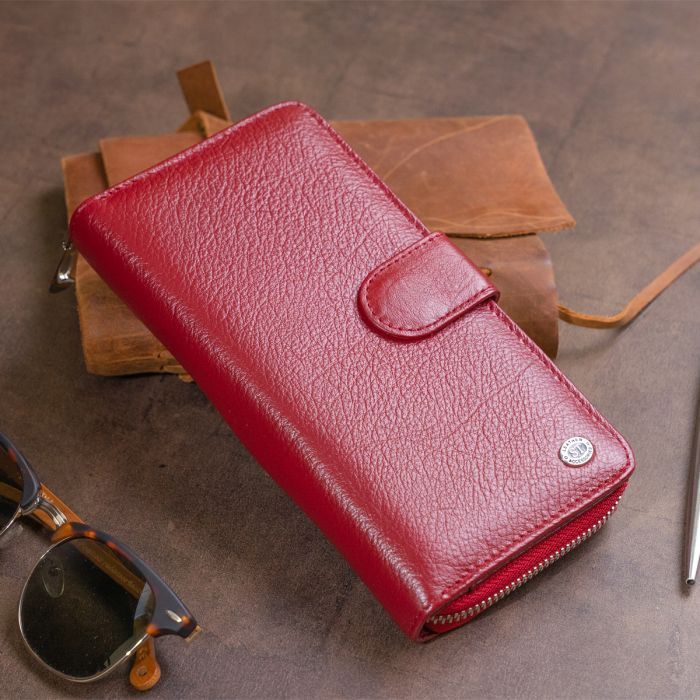 Гаманець ST Leather Зі шкіри унісекс Чорний (19300) зображення 11