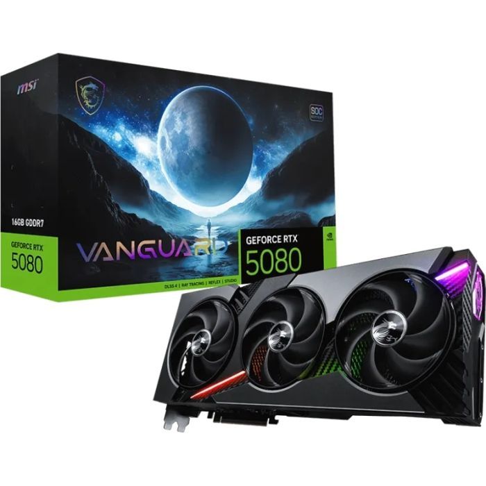 Видеокарта MSI GeForce RTX5080 16GB VANGUARD SOC (RTX 5080 16G VANGUARD SOC) изображение 9