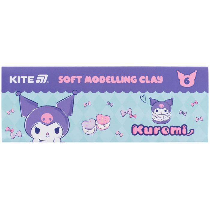 Пластилин Kite Kuromi восковий, 8 кольорів, 160 г (HK24-082)
