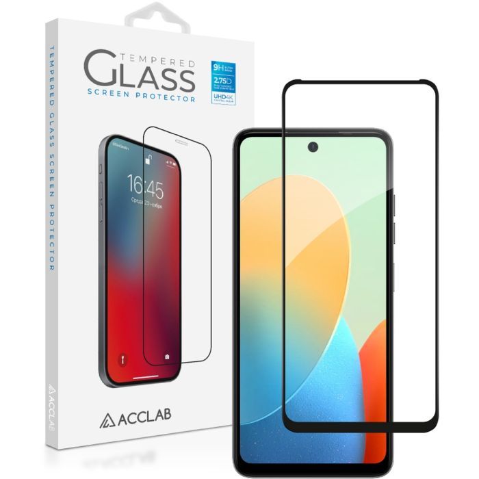 Скло захисне ACCLAB Full Glue Tecno Spark 20C Black (1283126589034)