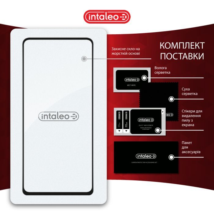Стекло защитное Intaleo Full Glue Moto G75 Black (1283126607400) изображение 8