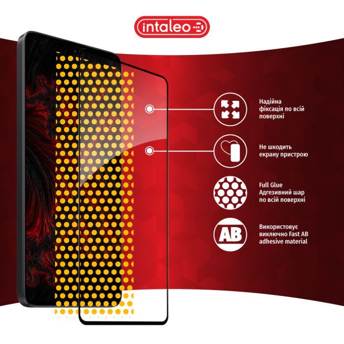 Стекло защитное Intaleo Full Glue Xiaomi Redmi Note 13 5G Black (1283126583902) изображение 7