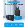 Зарядний пристрій Vention 1xUSB 12W Black (FAAB0-EU) зображення 5