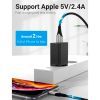 Зарядний пристрій Vention 1xUSB 12W Black (FAAB0-EU) зображення 8