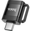 Перехідник UA31C USB-C M to USB F OTG Black HOCO (6942007628129)