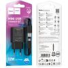 Зарядное устройство HOCO C134A Solid USB + cable USB to Micro 5P Black (6942007621335) изображение 5