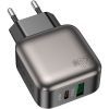 Зарядное устройство BOROFONE BAS54A Absolute 1xUSB-C PD20W + 1xUSB QC3.0 Black (6941991116209) изображение 2