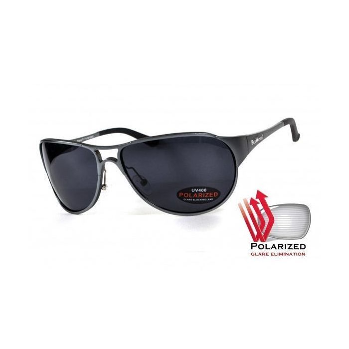 Солнцезащитные очки BluWater Alumination-3 Gun Metal Polarized Серые (4АЛЮМ3-Г20П)