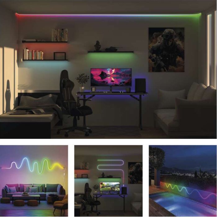 Світлодіодна стрічка EMOS ZPW513I NEON white 5 m 33 Вт RGBIC WiFi (ZPW513I) зображення 12