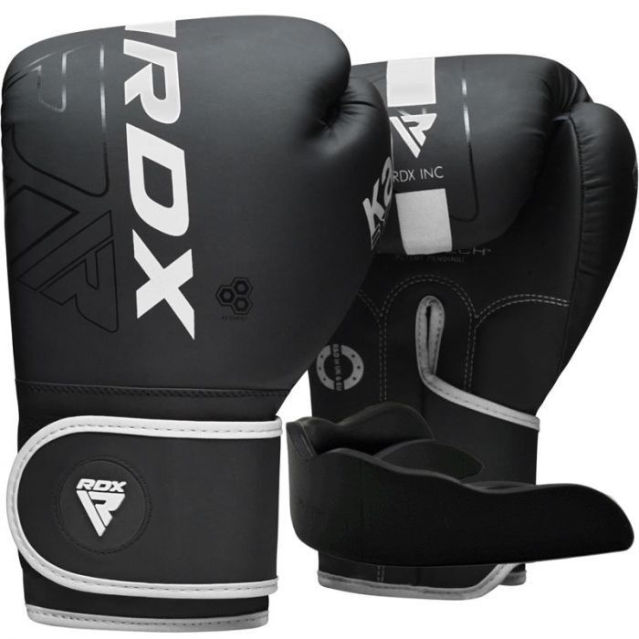 Боксерские перчатки RDX F6 Kara Matte White 8 унцій (BGR-F6MW-8OZ)