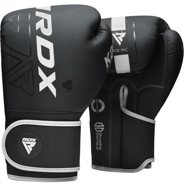 Боксерские перчатки RDX F6 Kara Matte White 8 унцій (BGR-F6MW-8OZ) изображение 2