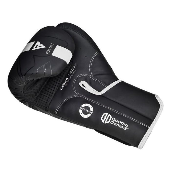 Боксерские перчатки RDX F6 Kara Matte White 8 унцій (BGR-F6MW-8OZ) изображение 3