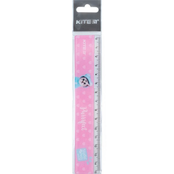 Линейка Kite Studio Pets, 15 см (SP24-090) изображение 2