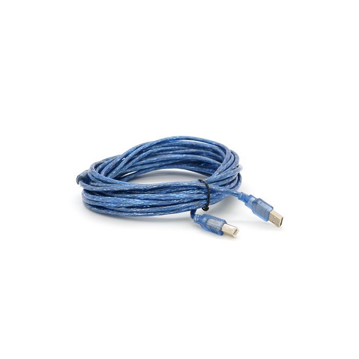 Кабель для принтера USB 2.0 AM/BM 10.0m ferrite blue Voltronic (YT-AM/BM-10TBL) зображення 2