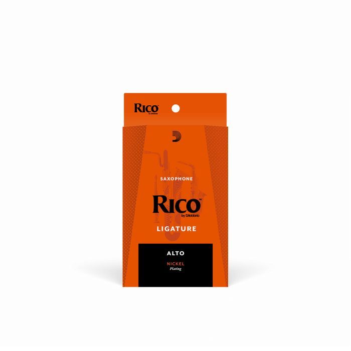 Лигатура для саксофонов D'Addario Rico Ligature For Alto Saxophone NIckel-Plated (RAS1LN) изображение 2