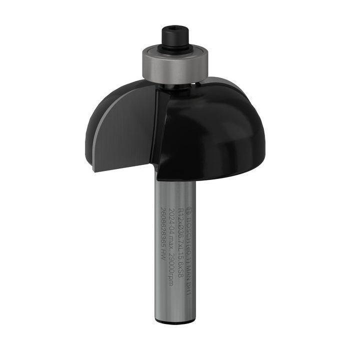 Фреза Bosch Professional галтельна, Std, S8, R12, D36.7, L16 (2.608.628.365)