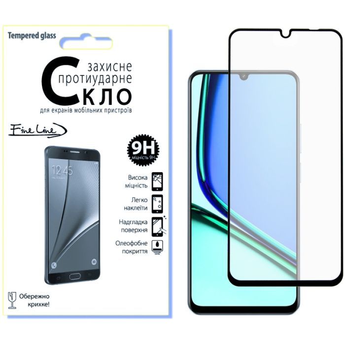 Скло захисне Fine Line Full Glue Realme Note 60 Black (FL-TGFG-400) > ціни в Києві та Україні Скло захисне Fine Line Full Glue Realme Note 60 Black (FL-TGFG-400)