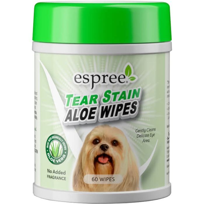 Влажные салфетки для животных Espree Aloe Tear Stain Wipes 60 шт. (0748406012783)