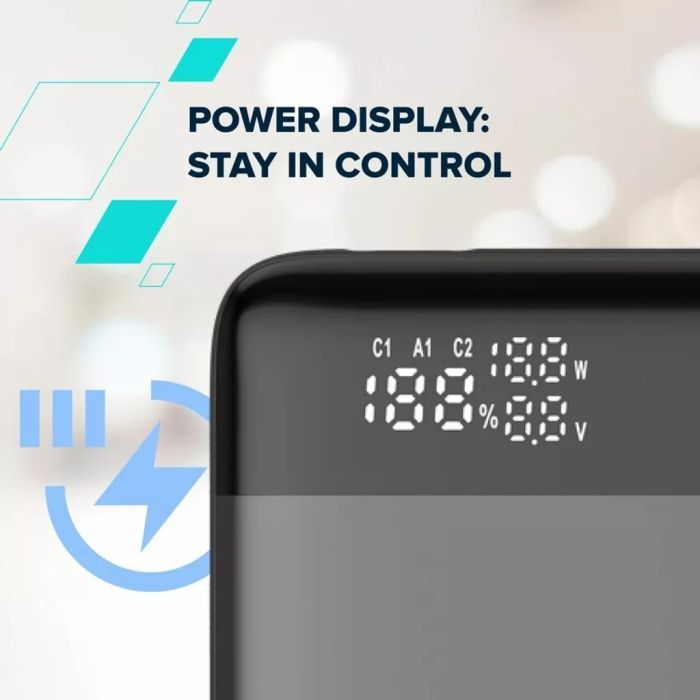 Батарея универсальная Canyon PB-240 25000mAh, PD3.1/140W, PPS, QC3.0, AFC & SCP, Digital Display (CNS-CPB240) изображение 12 Батарея универсальная Canyon PB-240 25000mAh, PD3.1/140W, PPS, QC3.0, AFC & SCP, Digital Display (CNS-CPB240) изображение 12