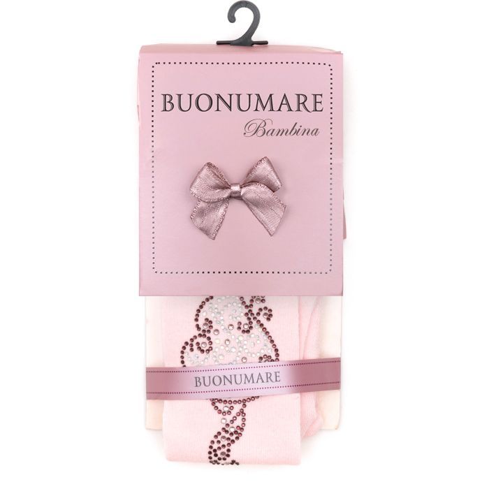Колготки дитячі BNM зі стразами (M0C0302-1182-9G-pink)