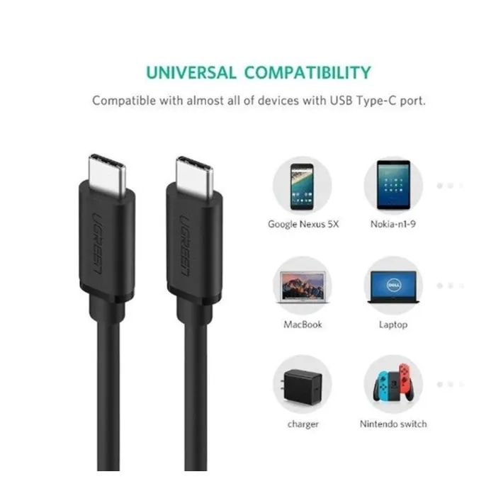 Дата кабель USB-C to USB-C 2.0m Ugreen (UGR-10306) изображение 3