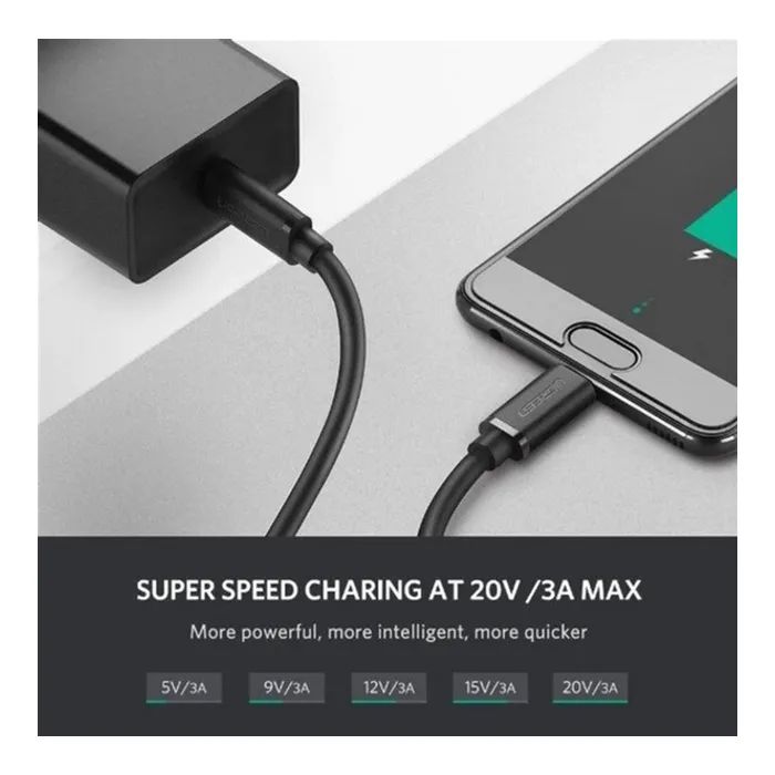 Дата кабель USB-C to USB-C 2.0m Ugreen (UGR-10306) изображение 4