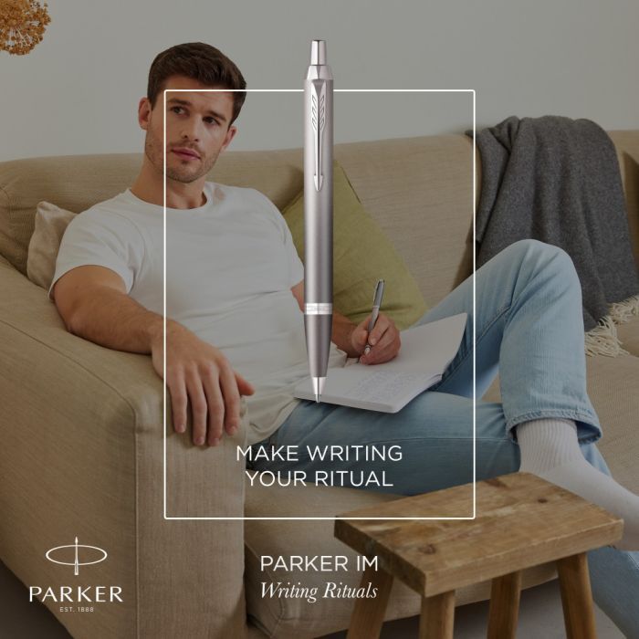 Ручка шариковая Parker IM 17 Rituals Grey CT BP + Пакет Parker Rituals (29 232) изображение 7