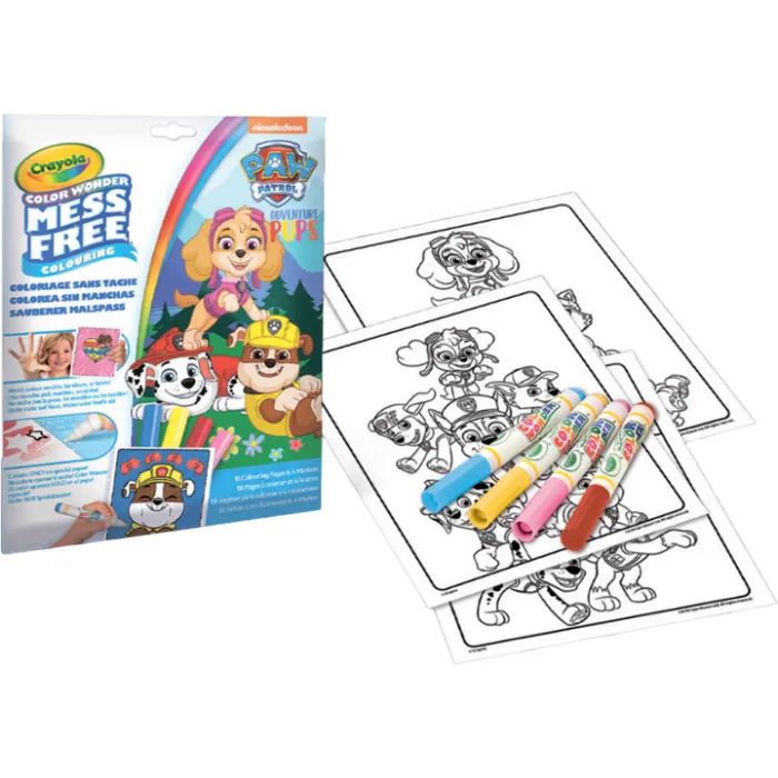 Набор для творчества Crayola Color Wonder Paw Patrol Розмальовка, 18 сторінок та 4 фломастери (75-2814-M)